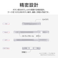 MSソリューションズ iPhone 13 Pro 耐傷・耐衝撃ハイブリッドケース クリア LP-IP21CTHCL 1個