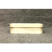 木具輪 経木わっぱ　長方形170×115×H40　被せ蓋付き　ケース SD270082-195 1箱(195個)（直送品）