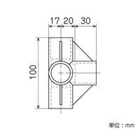 エスコ [パイプラック用] 4方向プラスチックジョイント(ブラック) EA976BY-321 1セット(20個)（直送品）
