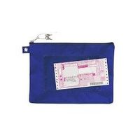 エスコ 260x370x15mm/A4 メールバッグ(紺/鍵付) EA762DD-41 1セット(4個)（直送品）