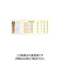 エスコ G3/8”x11.0mm 雌ねじステム EA141AT-33.5A 1セット(15個)（直送品）