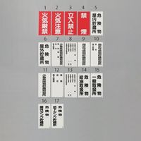 エスコ 600x300mm 危険物標識(危険物の種類) EA983CR-8 1セット(4枚)（直送品）