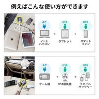 エスコ DC12V→AC100V/120W インバーター EA812JA-54 1個（直送品）