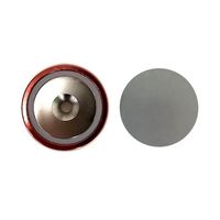 エスコ φ25x8mm /M5 / 19kg 超強力マグネット(赤) EA781EM-33A 1セット(10個)（直送品）