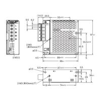 エスコ DC24V/ 50W スイッチングパワーサプライ(正面取付) EA940DN-82A 1個（直送品）
