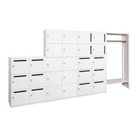 エスコ 900x450x 760mm 2列・2段ロッカー(ダイヤル錠付) EA954DJ-126 1台（直送品）