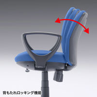 サンワサプライ オフィスチェア(ブルー) SNC-022KBL2 1個（直送品）