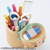 リヒトラブ スタンドペンケース BIG ネズミ A7714-15 1個（直送品）