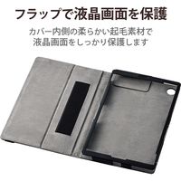 Lenovo Tab M10 HD 2nd Gen ケース 手帳 フラップ レザー 軽量 ブラック TB-L201PLFBK エレコム 1個