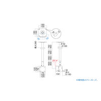 ハヤミ工産 HAMILeX TH-70 天吊り金具 ～43V型 幅180×奥行180mm ブラック TH-B71L 1台（直送品）