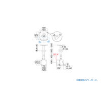 ハヤミ工産 HAMILeX TH-70 天吊り金具 ～43V型 幅180×奥行180mm ブラック TH-B71S 1台（直送品）