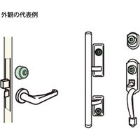AGENT(エージェント) ディンプルキーMIWA取替シリンダー(鍵4本付) シルバー LS4-LSP/TE0 大黒製作所 1セット（直送品）
