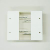 LABRICO(ラブリコ) 2×4棚受ダブル マットブラック DXK-3 平安伸銅工業 10セット（直送品）