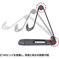 サンワサプライ タブレット用アルミスタンド(角度・高さ調整タイプ) PDA-STN52BK 1台