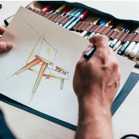 スケッチブック ロディア RhodiaTouch(ロディアタッチ) マーカーパッドＡ４　無地 ホワイト用紙 1冊（直送品）