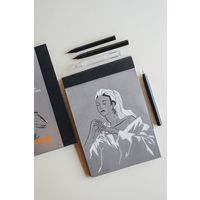 スケッチブック ロディア RhodiaTouch(ロディアタッチ) マヤパッド　Ａ４　クロスドット　　 グレー用紙 1冊（直送品）