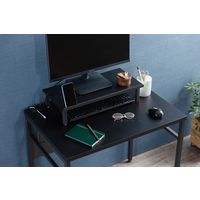 アイリスオーヤマ デスク 収納付きデスク 幅80cm PCデスク ケーブル収納デスク モニター台付 CSD-800M ブラック/ブラック（直送品）