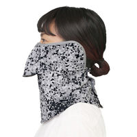 ヤケーヌ 日焼け防止専用ＵＶカットマスク ヤケーヌフィットプリズム耳カバー付き ブラック F 477 1セット(2入)（直送品）