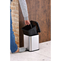 和平フレイズ マイトラッシュ2 ステンレス角型ペダルペール6L MJ-0669 1個