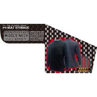 藤原産業 SK11 フルボーダー ミドルネック ブラック Lサイズ 720812BLKーL 1セット(3枚)（直送品）