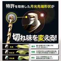 藤原産業 SK11 ステンレス用月光ドリル 6.3mm FSGKP6.3 1セット(3本)（直送品）