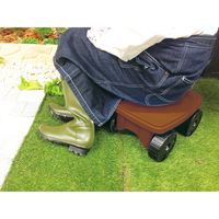 藤原産業 セフティー3 ガーデンチェア brown 66865 1セット(2個)（直送品）