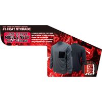 藤原産業 SK11 蓄熱裏起毛 ミドルネック ブラック Lサイズ 721012BLKーL 1セット(3枚)（直送品）