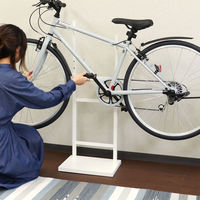 MOJYU 自転車スタンド レック 1台用 ホワイト/ホワイト木目 BCD-002 1台（直送品）