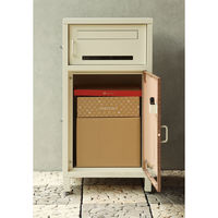 MOJYU ラウロ 宅配ボックス付ポスト アイボリー 1台（直送品）