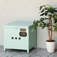 MOJYU リンダ ベンチ収納宅配ボックス セージグリーン 1台（直送品）