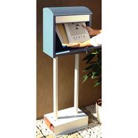 MOJYU オルガ スタンドポスト ラベンダーブルー 1台（直送品）