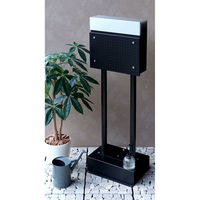 MOJYU ローザ スタンドポスト ブラック 1台（直送品）