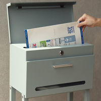 MOJYU オーラ スタンドポスト ブルーグレー 1台（直送品）