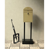 MOJYU ジェレミア スタンドポスト イエローベージュ/ブラック 1台（直送品）
