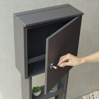 MOJYU アルダ スタンドポスト ダークグレー 1台（直送品）