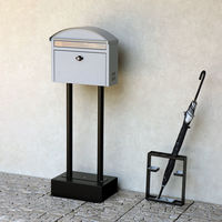 MOJYU アロン スタンドポスト クールグレー 1台（直送品）