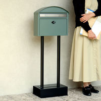 MOJYU アロン スタンドポスト フォレストグリーン 1台（直送品）