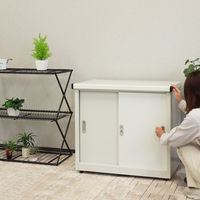 MOJYU 物置 アーヴェ スモール ミルキーホワイト/ホワイト SED-002 1台（直送品）