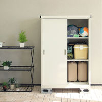 MOJYU 物置 アーヴェ ラージ ミルキーホワイト/ホワイト SED-007 1台（直送品）