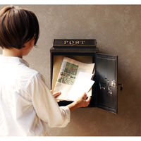 MOJYU ディアー 鋳物壁掛けポスト ブロンズ 1台（直送品）