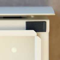 MOJYU ピエラ 壁掛けポスト グレージュ/ブラウン木目 1台（直送品）