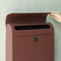 MOJYU エリン 壁掛けポスト カーディナルレッド 1台（直送品）