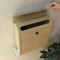 MOJYU エリン 壁掛けポスト シャンパンゴールド 1台（直送品）