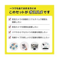 400万画素NVRーPoE有線タイプ カメラ1台 録画機(2TB)モニターなし 防犯カメラセット SEC-N-1M-2T 1セット（直送品）