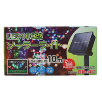 コロナ産業 ソーラーライト100球緑コード 4色ミックス SVR100MIX 1個（直送品）