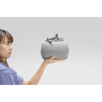 トレードワークス 低反発クッション 腰ラクーン クッション ウレタンクッション 枕 飛行機 杢グレー 319642 1個（直送品）