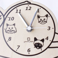 ヤマト工芸 置き時計 stand clock CATS エキゾチックショートヘア 419855 1個（直送品）