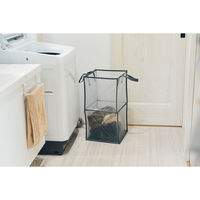 アンファンス ランドリーバスケット Lサイズ KURUTON L 折りたたみ たためる 洗濯かご グレー 367892 1個（直送品）