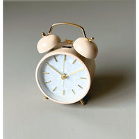 グローバルアロー 目覚まし時計 Marmo AC Bell 連続秒針 置き時計 ピンク 484742 1個（直送品）