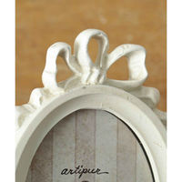 東京かんかん フォトフレーム フォトスタンド オーバル レジン ホワイト 487217 1個（直送品）